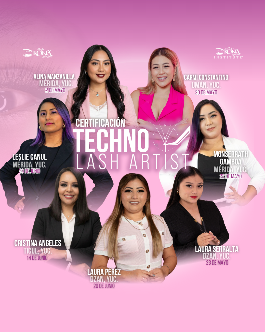 Masters Techno Lash Artist con fechas programadas - grupo 1