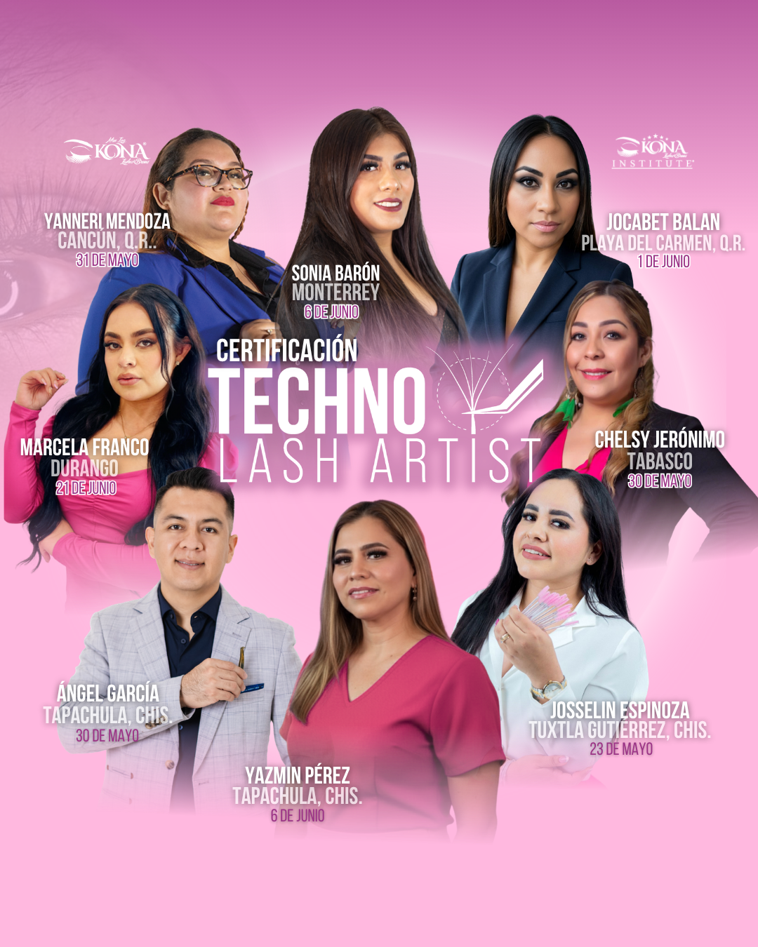 Masters Techno Lash Artist con fechas programadas - grupo 2