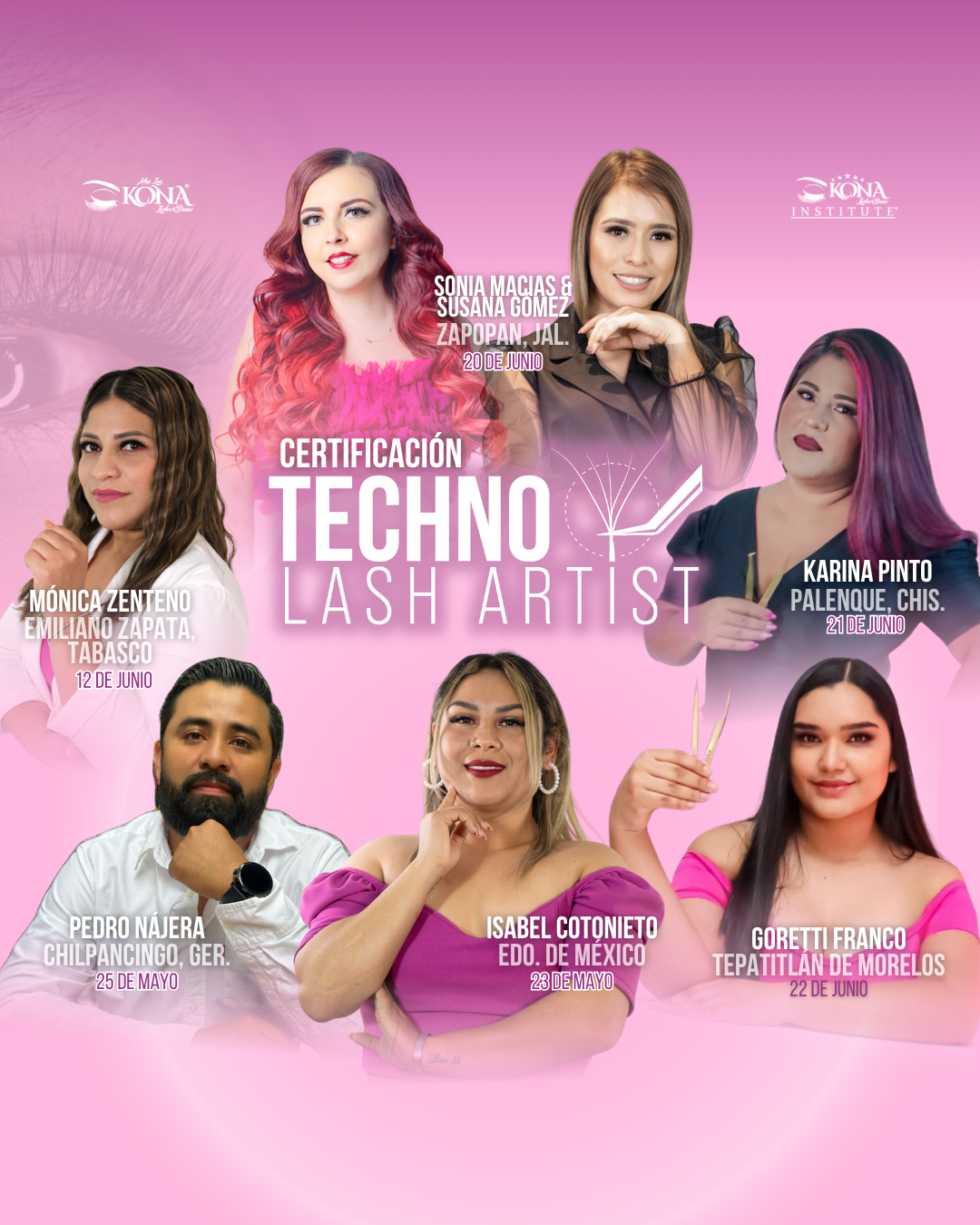 Masters Techno Lash Artist con fechas programadas - grupo 4